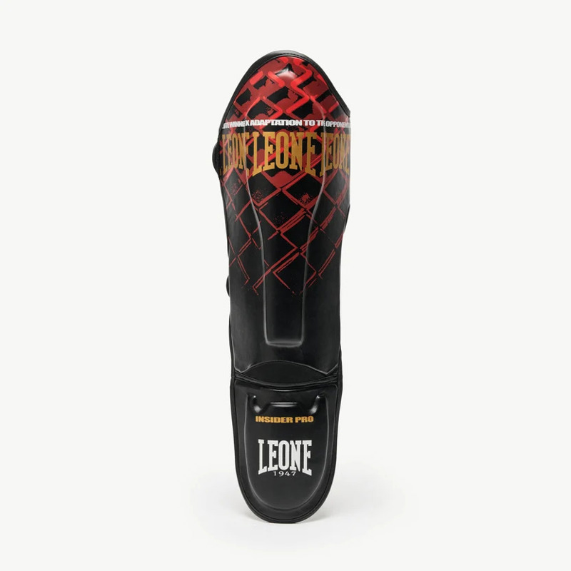 Leone Shinguards MMA CAGE- red